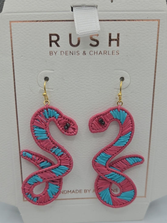Rush By Denis & Charles Jewelry - 5 for $25! RUSH by Denis & Charles Pink & Blue Snake Drop Earrings